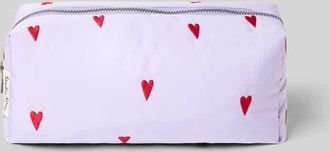 Studio Noos Etui mit Allover-Motiv-Stitching Modell Puffy in Flieder, Gr&ouml;&szlig;e 1