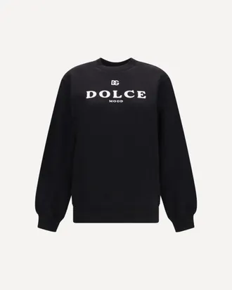 Dolce & Gabbana Cotton logo crewneck Sweatshirt Female 40