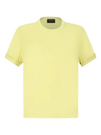 Gran Sasso turn-up sleeve T-shirt - Yellow