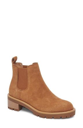 Blondo Mayes Waterproof Chelsea Boot in Cognac Sue at Nordstrom, Size 5.5