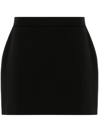 The Row Anouk wool mini skirt - Black