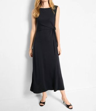 Nic+Zoe Knit Crepe Dominique Dress In Black Onyx