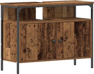 vidaXL Mueble para lavabo de baño Madera vieja 80 x 30 x 60 cm Vidaxl