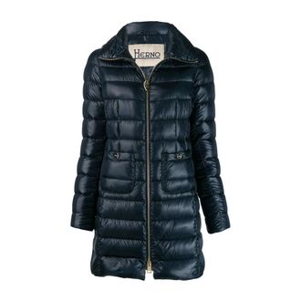 Herno Cappotto lungo in piuma - - Jackets - Uomo - Blu - M
