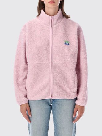 American Vintage Cropped Fleece Jacket with High Neck and Zip Closure