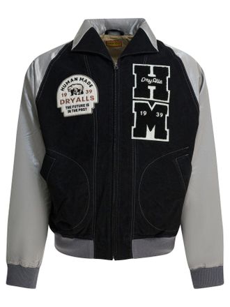 Human Made Von Menschen hergestellte Varsity-Bomberjacke aus Satin