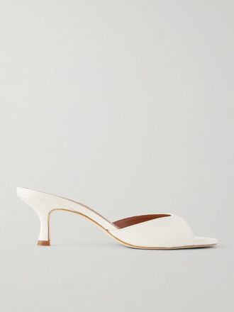 Staud Mule In Pelle Brigitte - Bianco