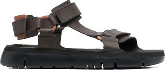 Camper Oruga leather touch-strap sandals - men - Leather/Leather/Recycled Polyester/Polyethylene vinyl acetate (PEVA) - 42 - Black