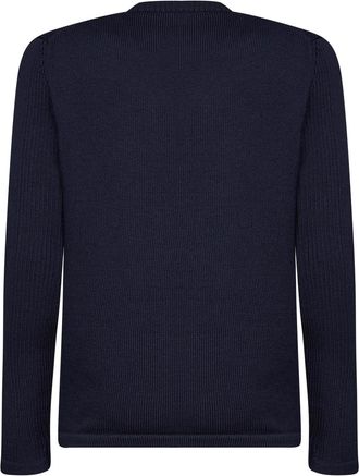 Prada Mens Knit Sweater Blue Virgin Wool