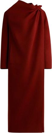 Kiton Kasjmier Overjas met Sartoriale Knoop - Dames - Cashmere truien - Rood - S - Kasjmier - Truien & Vesten