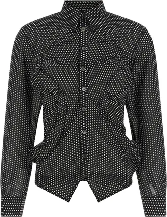 Junya Watanabe Bicolor Polyester Womens Blouse