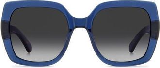 Kate Spade New York amaya 55mm gradient square sunglasses in Blue/dark Grey Sf at Nordstrom