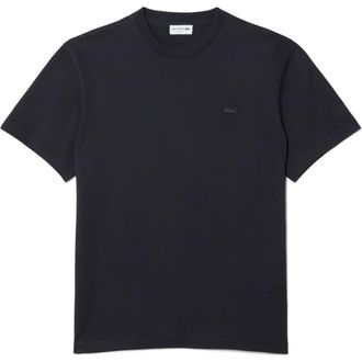 Lacoste Tennis Court Cotton Graphic T-Shirt in Blackbird at Nordstrom, Size 7