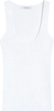 Max Mara Sleeveless Tops - Dames - Tops zonder mouwen - Wit - L - Tops