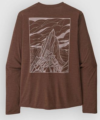 Patagonia Cap Cool Daily - Cloud Crag Longsleeve Lycra marr&oacute;n