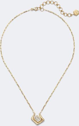 Shay Jewelry Diamond Zar 18kt gold pendant necklace with diamonds