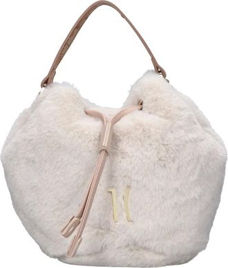 Alviero Martini 1A Classe Mini Secchiello Cozy Fur - - Bags - Donna - Beige - ONE SIZE