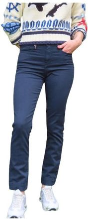 Islow Hoge Taille Matrozenbroek - Dames - Slim Fit Broeken - Blauw - W26 - Katoen - Broeken
