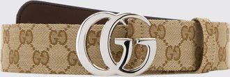 Gucci Cintura GG Marmont in canvas con fibbia monogramma a incastro
