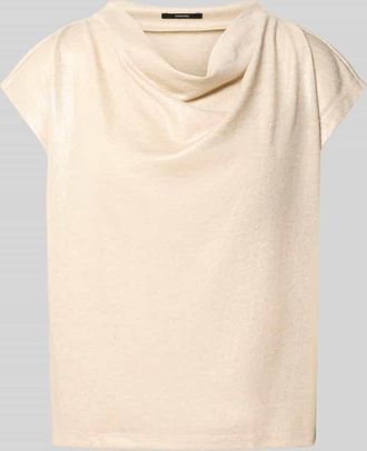 someday Someday T-Shirt mit Wasserfall-Ausschnitt Modell Kevine in Sand, Gr&ouml;&szlig;e 36