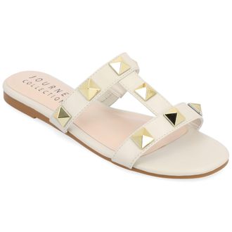 Journee Collection Women & apos;s Kendall Flat Sandals