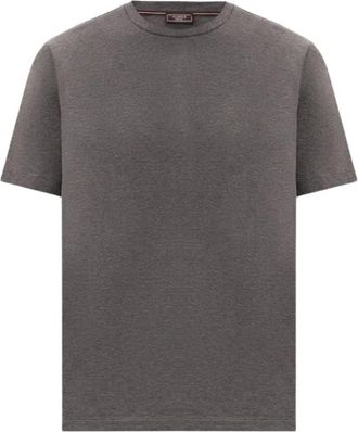 PESERICO T-shirt met logoprint - Heren - T-shirts - Grijs - M - Katoen - Tops