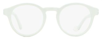 Moncler ML5189 Oval Acetate Eyeglasses - White