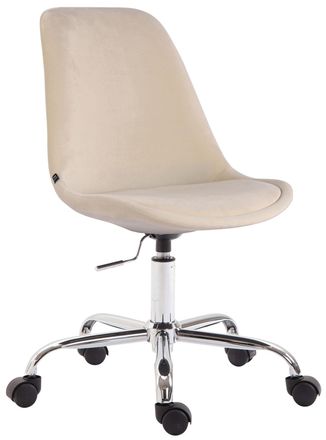 Clp Clp - Silla De Oficina Toulouse En Terciopelo Crema