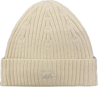 Maison Kitsun&eacute; Beanies - Heren - Hoeden - Beige - ONE Size - Accessoires