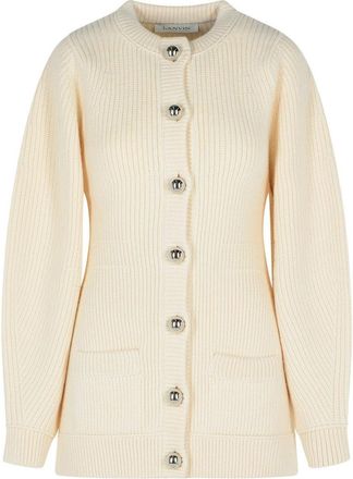 Lanvin Ivory Wool Cardigan