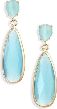 Cara Glass Drop Earrings in Blue at Nordstrom Rack