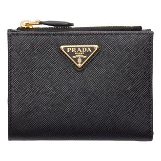 Prada (WMNS) PRADA FW25 Small Saffiano Leather Wallet Black 1ML050-QHH-F0002
