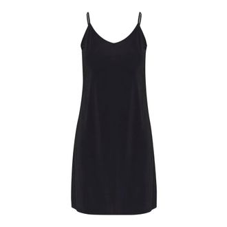 Cream Zwarte onderjurk met verstelbare bandjes - Dames - Jurken - Zwart - Maat: XL