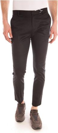 Daniele Alessandrini Jeans - Heren - Slim Fit Broeken - Zwart - L - Katoen - Broeken