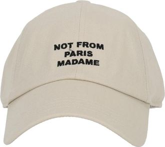 Dr&ocirc;le de Monsieur Slogan Cap - Heren - Petten - Beige - ONE Size - Katoen - Accessoires