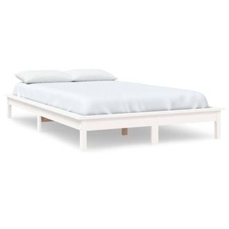 Berkfield Home Bed Frame White 140x200 cm Solid Wood Pine