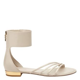 Ferragamo Clivia Florence Leather Flat Sandals, Size 7 C