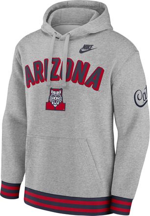 Nike Arizona Legacy Retro Mens Nike Mens College Pullover Hoodie in Grey | 02K30E6NUAV-MPS