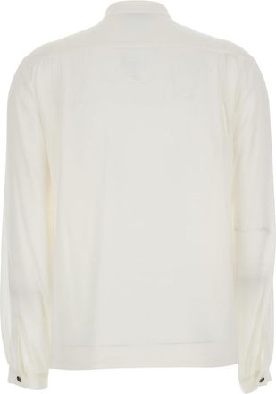 Max Mara Womens Silk Shirt White Blouses