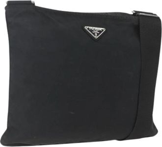 Prada Pre-owned Nylon Cross Body Bag - Dames - Vintage Schoudertas - Zwart - ONE Size - Nylon - Vintage