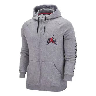 Nike Jordan Air Jordan graphic logo hooded jacket Grey DH9507-091