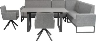 LLR Collection Premium Outdoor Dining-Loungeset Carina Grau
