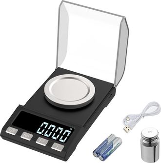OEM Balanza De Precisi&oacute;n Recargable Por Usb De 100 G/0,001 G, Balanza De Bolsillo Para Joyer&iacute;a, Balanza De Cocina, Adecuada Para Pesar Polvo, Joyas Y Oro,