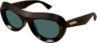 Bottega Veneta Authentieke Stijlvolle Brillen- Premium Kwaliteit - unisex - Zonnebrillen - Bruin - 54 MM - Accessoires