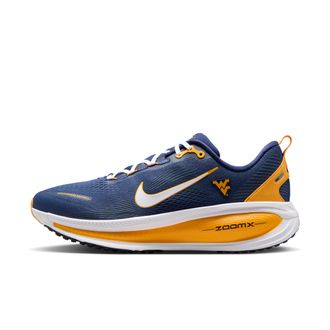 Nike Mens College Vomero 18 (West Virginia) Road Running Shoes in Blue | IQ6898-400