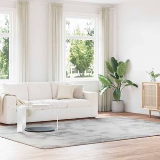 Berkfield Home Shaggy Rug High Pile NAVARRA Light Grey 240x340 cm Polyester | Size: Medium