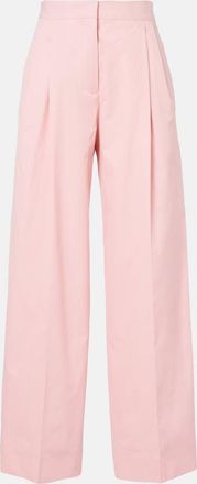 Jil Sander Pleated cotton twill wide-leg pants