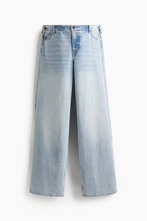 H&M MAMA Before & After Weite Jeans - Helles Denimblau