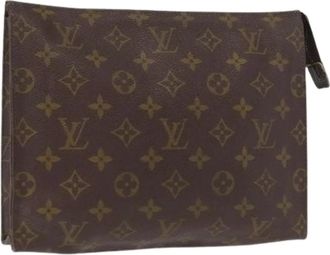 Louis Vuitton Pre-owned Clutches, female, Brown, Size: ONE SIZE Pre-owned Canvas Clutch