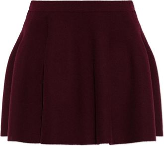 Lisa Yang Clare Rokje - Dames - Korte rokken - Rood - S - Kasjmier - Rokken
